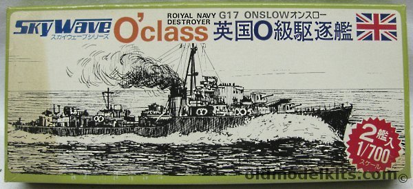 Skywave 1/700 Two Royal Navy 'O' Class Destroyers (G17 Onslow Type) - Two Complete Ships, SW-350 plastic model kit